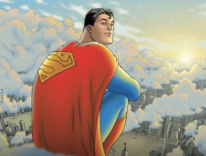 Super Man, Cartoon Character in Color Snippet