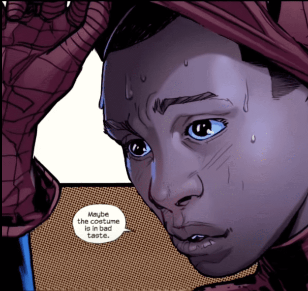 A Snippet of a Comic in Color of Spider Man