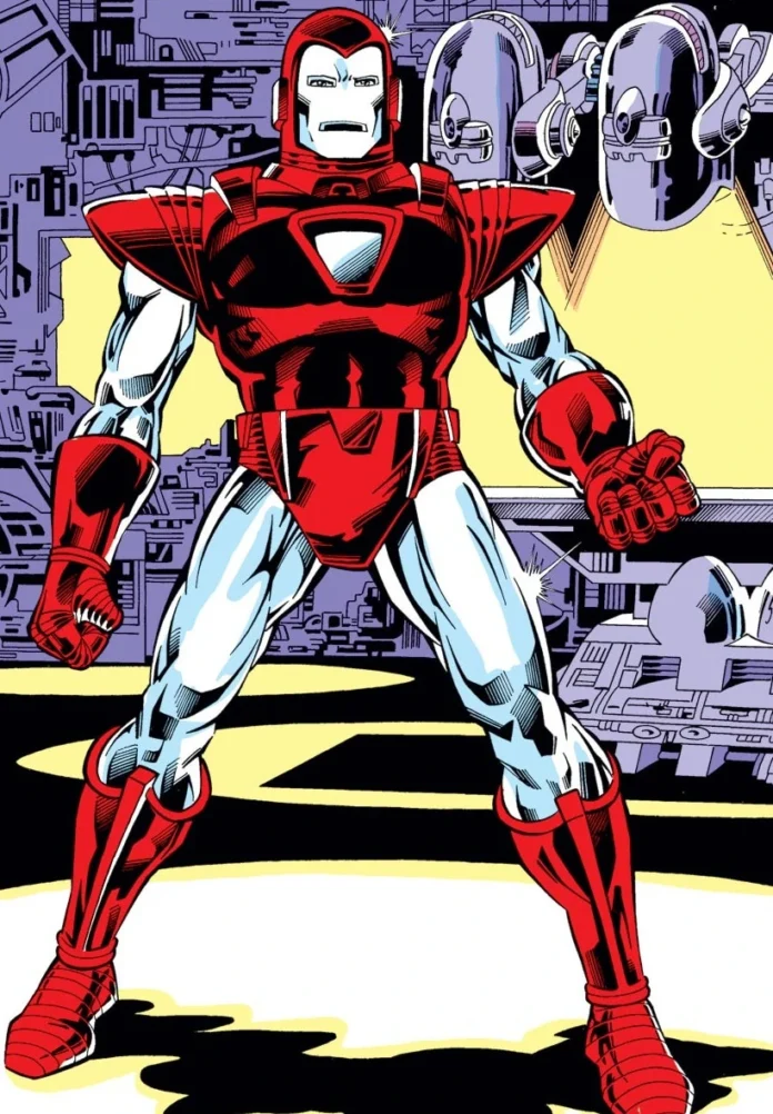 Silver Centurion Cartoon Character in Color