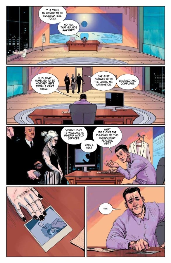 Inside page of Klik Klik Boom Issue 5 by Image comics