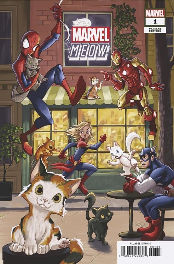 Marvel Meow #1 Chrissie Zullo Variant Courtesy of Marvel