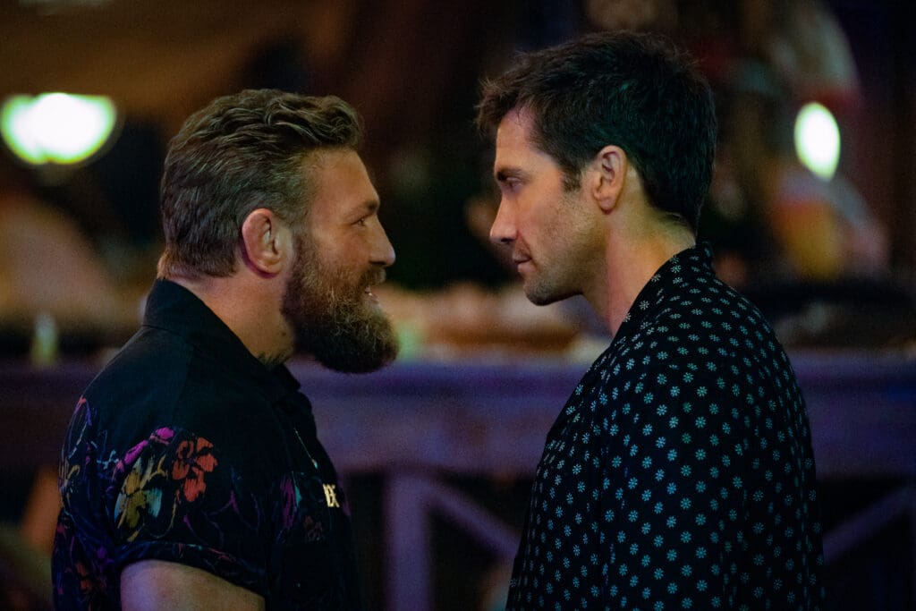 CONNER MCGREGOR and JAKE GYLLENHAAL star in ROADHOUSE Photo: LAURA RADFORD © AMAZON CONTENT SERVICES LLC