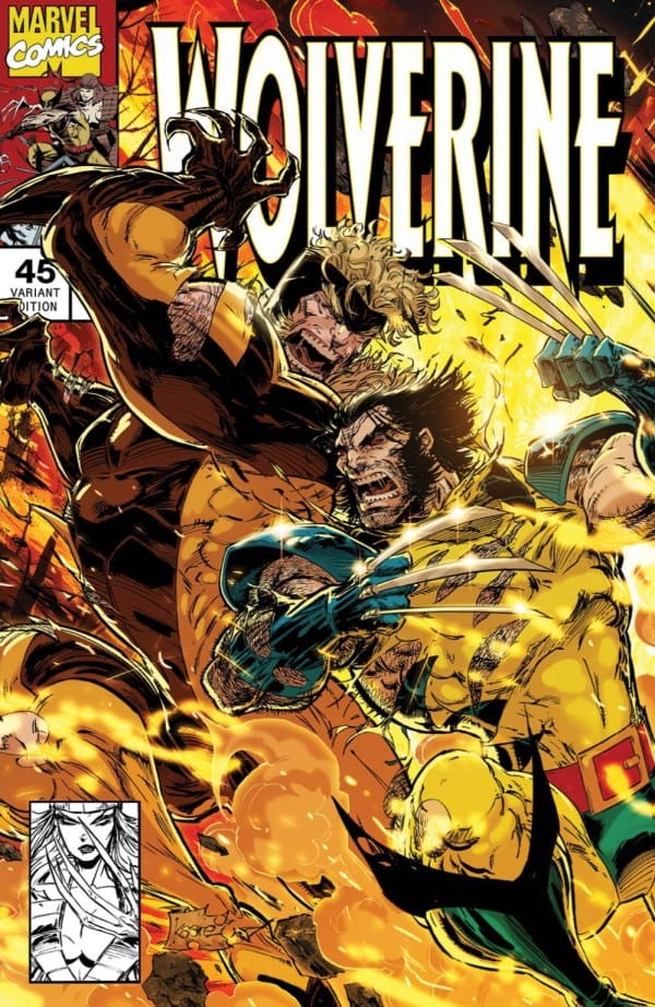 Wolverine Issue 45, Variant Cover. All images by Marvel Comics. 