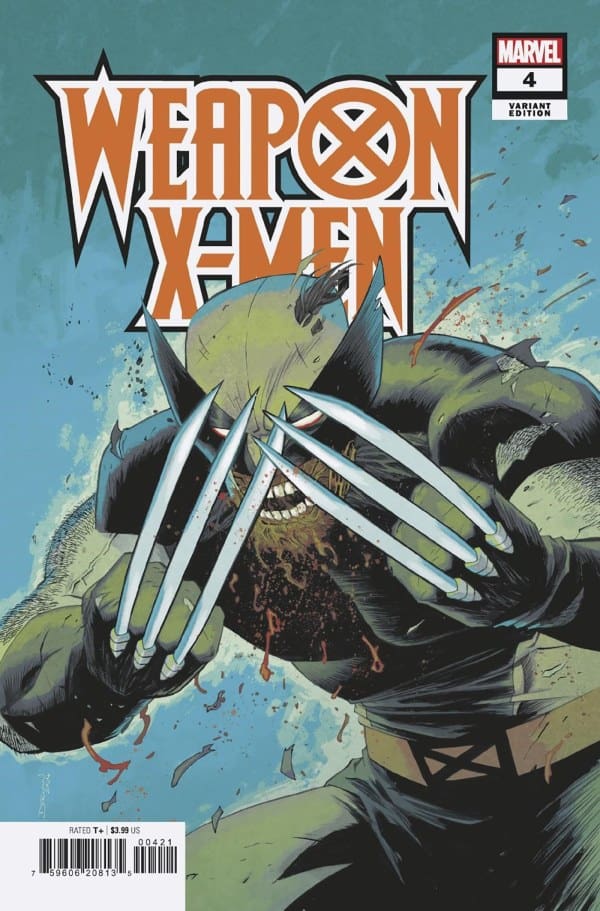 Weapon X-Men #4, Variant Cover. All images by Marvel Comics.