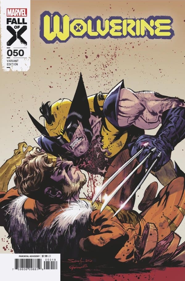 Wolverine #50, Variant Cover. All images by Marvel Comics.