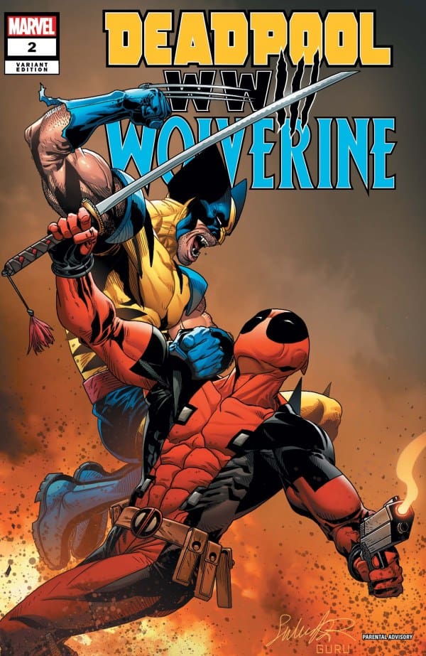 Variant Cover for Deadpool & Wolverine: WWIII. All images by Marvel Comics.