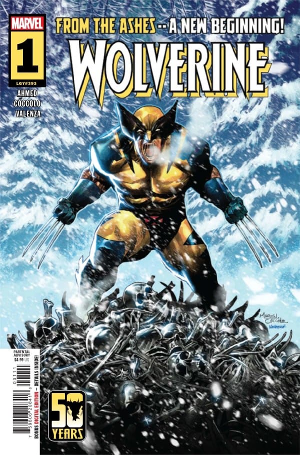 Wolverine, From the Ashes Variant Cover. All images by Marvel Comics.