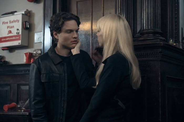 Asa Germann (Sam), Maddie Phillips (Cate Dunlap) Image courtesy of Amazon MGM Studios. Photo Credit: Jasper Savage/Prime.