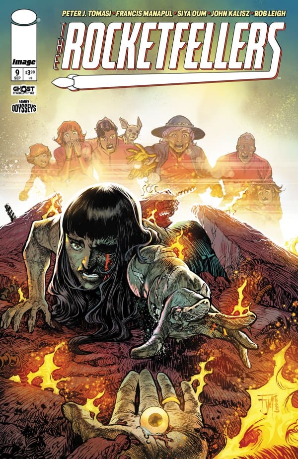 The Rocketfellers #9 Cover. Image by Ghost Machine at Image Comics.