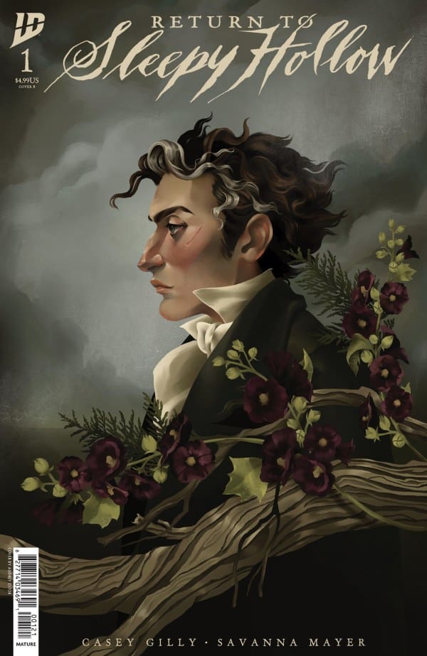 Return to Sleepy Hollow #1 Variant Cover. Image by IDW Publishing. Artist: Audrey Estok.