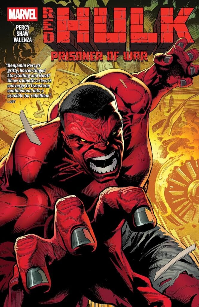Red Hulk: Prisoner of War Trade Paperback Cover (Available Now) Image From Marvel Comics