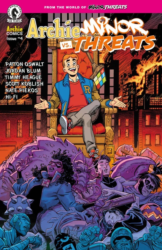 Archie VS. Minor Threats #4 Variant Cover. Image by Dark Horse Comics.