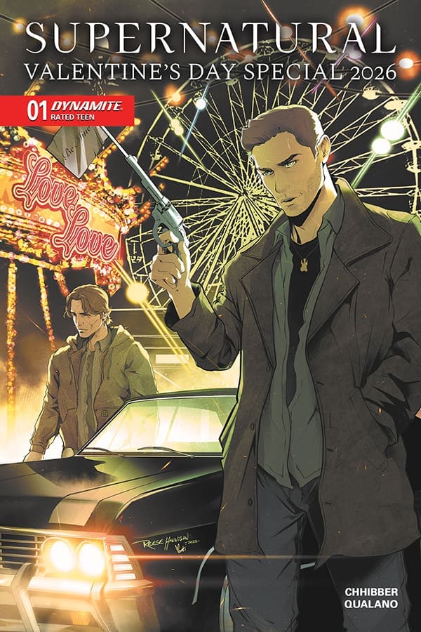 SUPERNATURAL Valentine's Day Special Variant Cover. Image from Dynamite Entertainment.