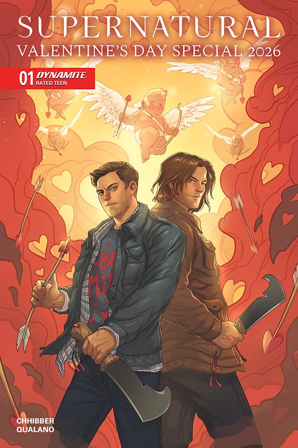 SUPERNATURAL Valentine's Day Special Variant Cover. Image from Dynamite Entertainment.
