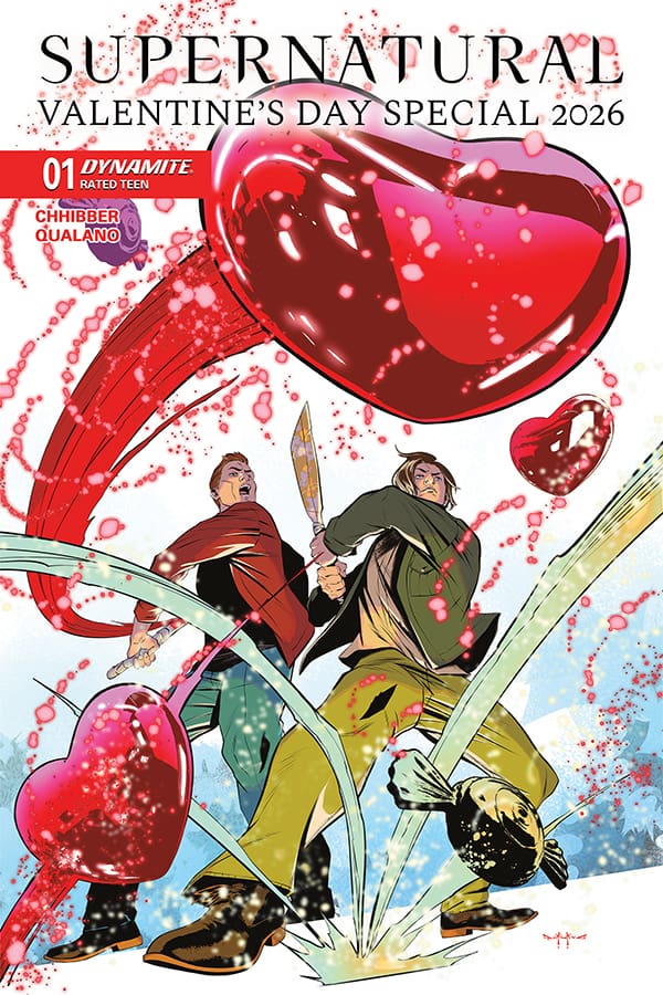SUPERNATURAL Valentine's Day Special Variant Cover. Image from Dynamite Entertainment.