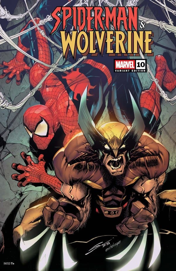 Spider-Man & Wolverine #10 Variant Cover. Image by Marvel Comics.