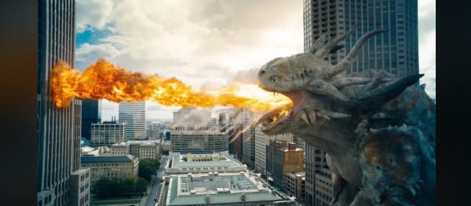 Kaiju Fight in 2025's Superman