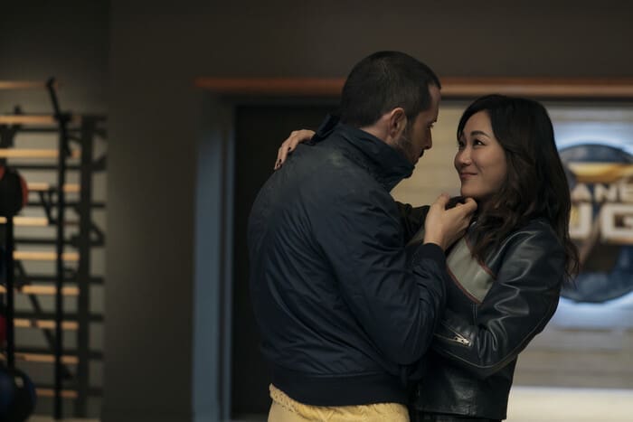 Frenchie (Tomer Capone), Kimiko (Karen Fukuhara) Credit: Jasper Savage/Prime Copyright: © Amazon Content Services LLC
