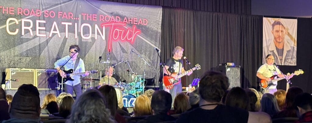 Loudain Swain performing at a Supernatural Creation Con in 2024. 