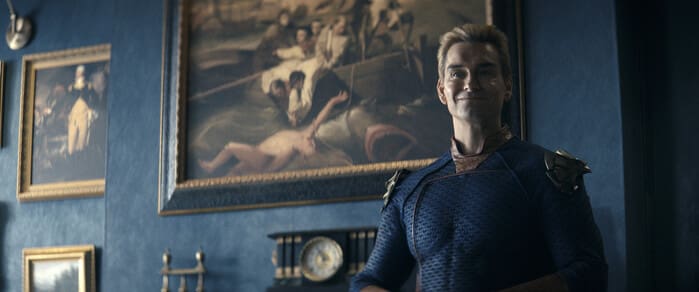 Antony Starr (Homelander) in THE BOYS. Photo Credit: Courtesy of Prime Copyright: © Amazon Content Services LLC