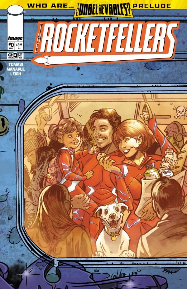 The Rocketfellers #0 Variant Cover from Ghost Machine Pro at Image Comics.