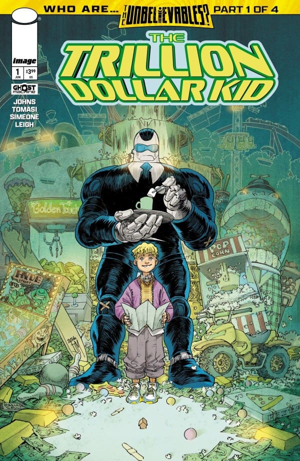 The Trillion Dollar Kid #1 Cover, from Ghost Machine Pro at Image Comics.