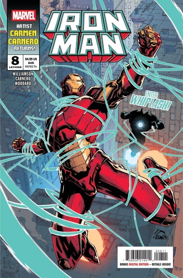 Main Cover of Iron Man #8 from Marvel Comics