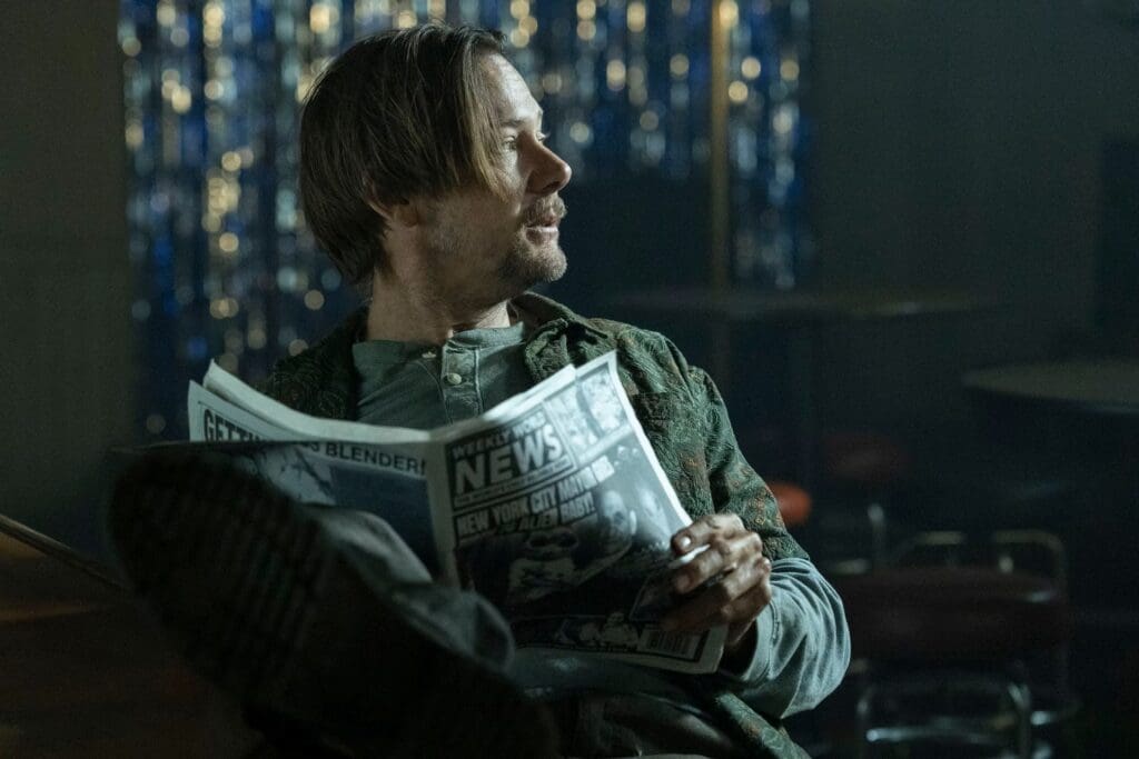Jimmi Simpson as Dillard in The Walking Dead: Dead City. Image courtesy of Robert Clark/AMC.