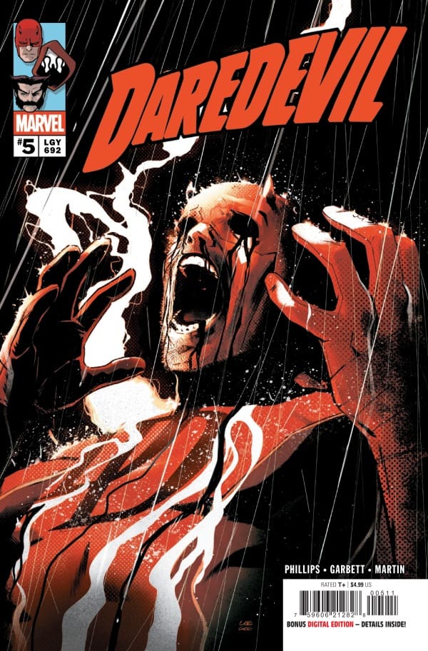 Daredevil #5. Credit Marvel Comics. Cover by Lee Garbett.