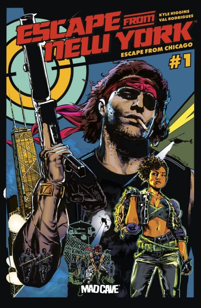 Snake Plissken with c
igarette and a rifle