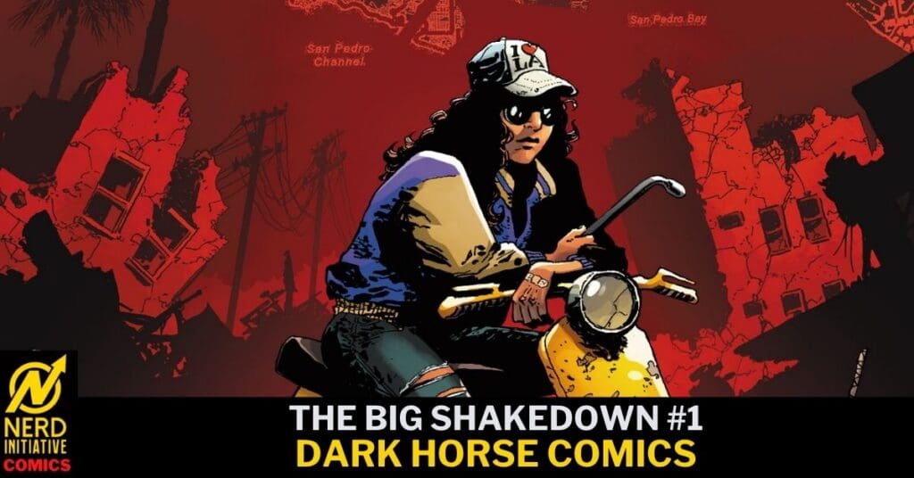 Comic cover featuring a character on a scooter.