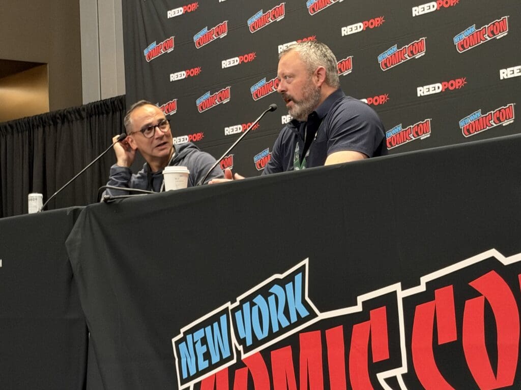 Jules Chin Greene & Benjamin Percy at NYCC 2026.