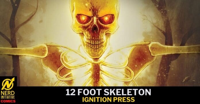 Giant Skeleton with orange glow